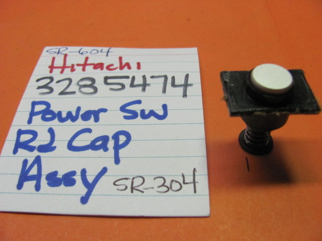 📈HITACHI 3285474 POWER SWITCH PUSH CAP SPRING ASSEMBLY SR-604 SR-304 RECEIVER