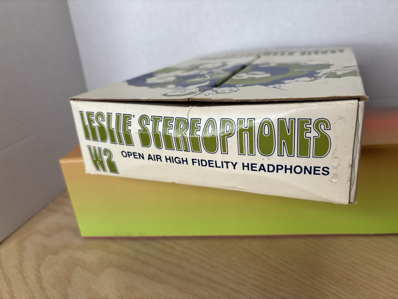 Leslie Stereophones W2 Open Air High Fidelity Headphones Open Box VTG Japan USED