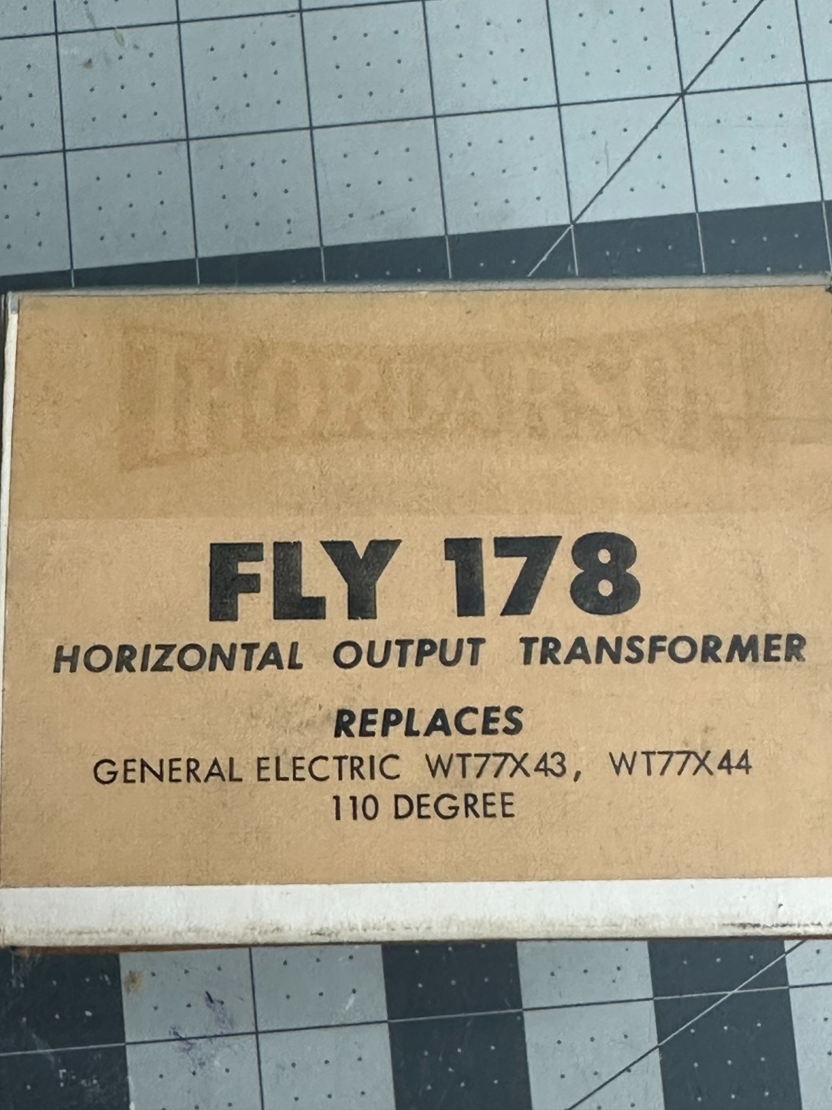Vintage Halldorson FLY-178 Horizontal Output Transformer GE 110-degree WT77X43