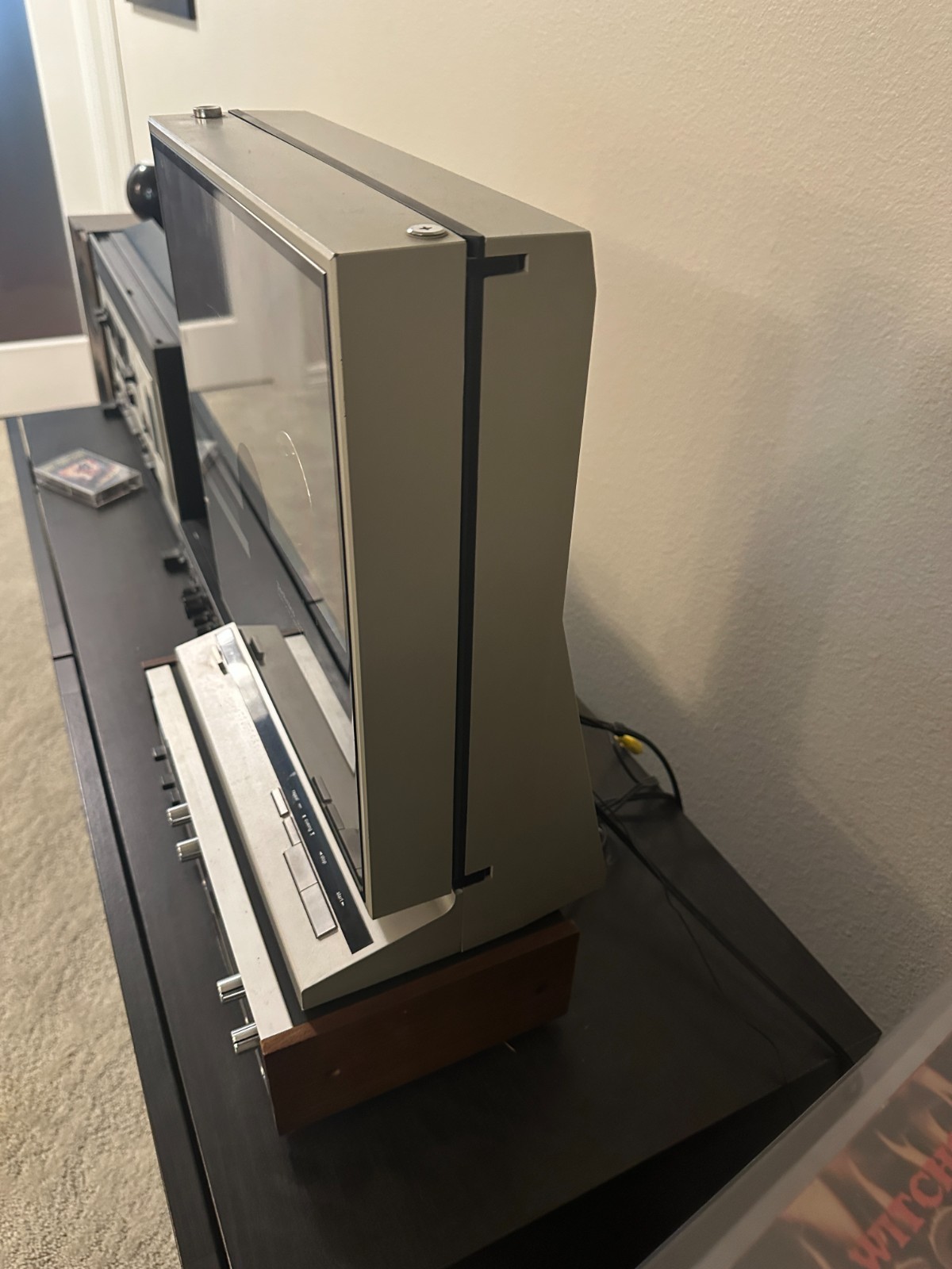 Technics SL-V5 Vertical Upright Turntable TESTED/WORKS Beauty RARE One Owner