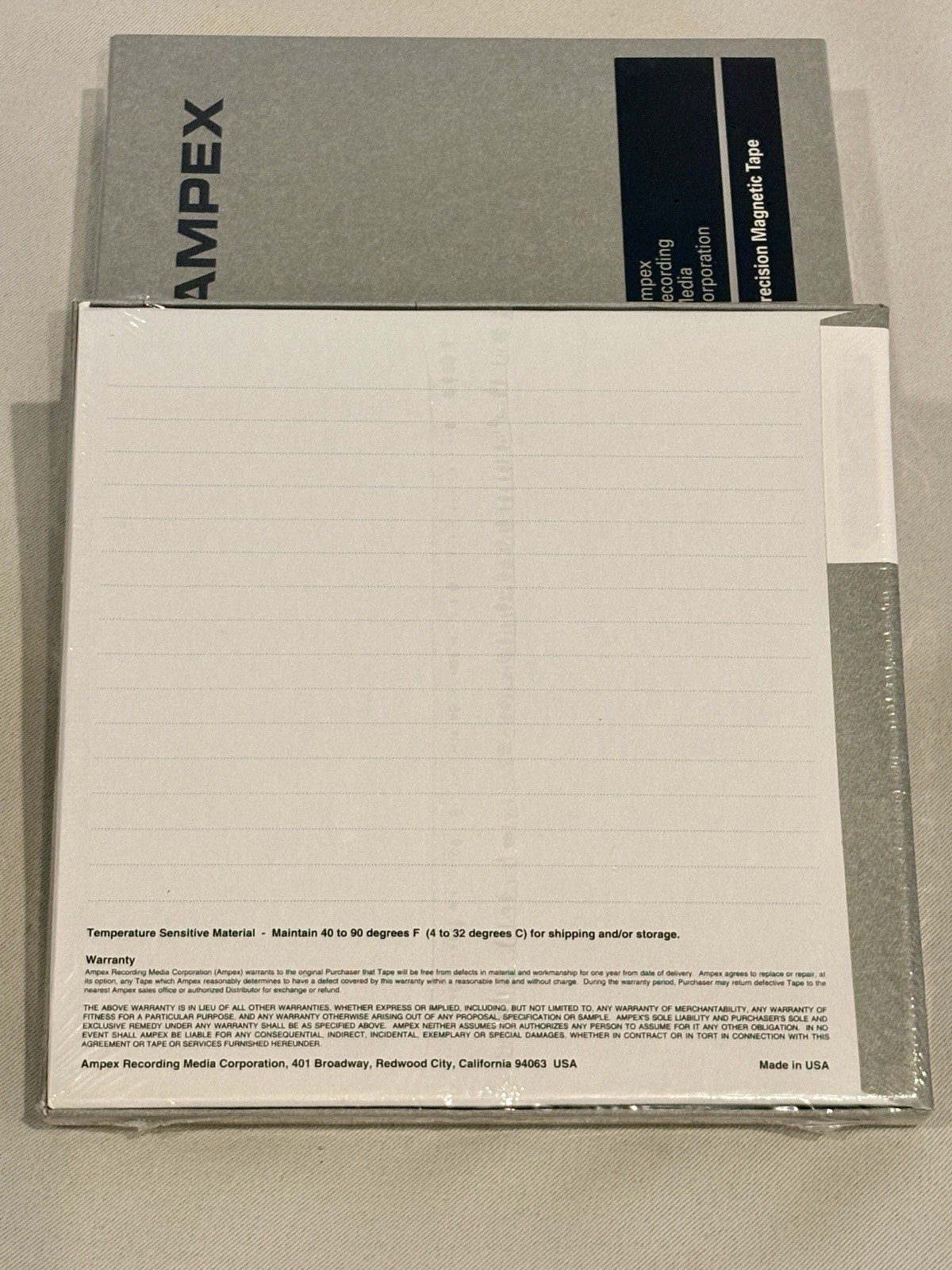 Ampex 737 Precision Magnetic Tape – Lot of 4 Professional Recording Media SEALED