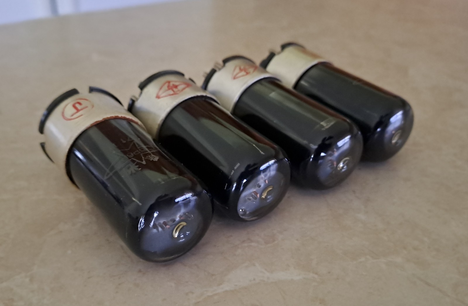 NOS 6P6P 6V6GT Metal Base Tubes – Matched Quad
