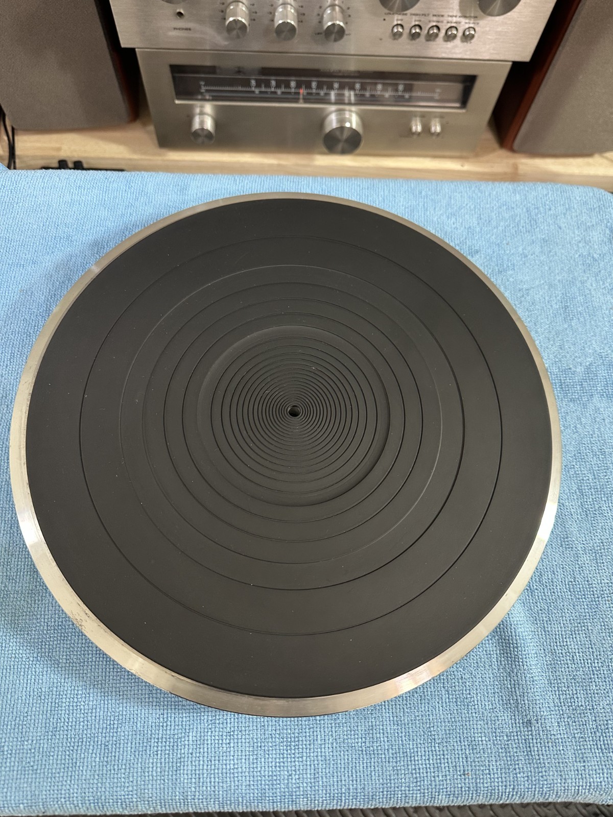 Technics SL-Q3 Vintage Turntable parts Original Platter & rubber mat