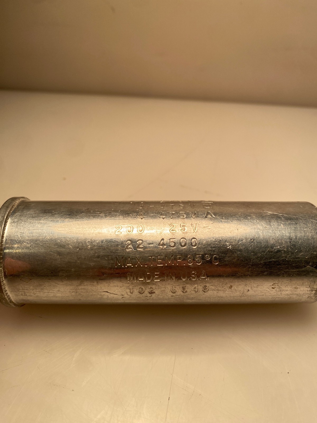 cornell dubilier capacitor vintage- ELECTROLYTIC CAN