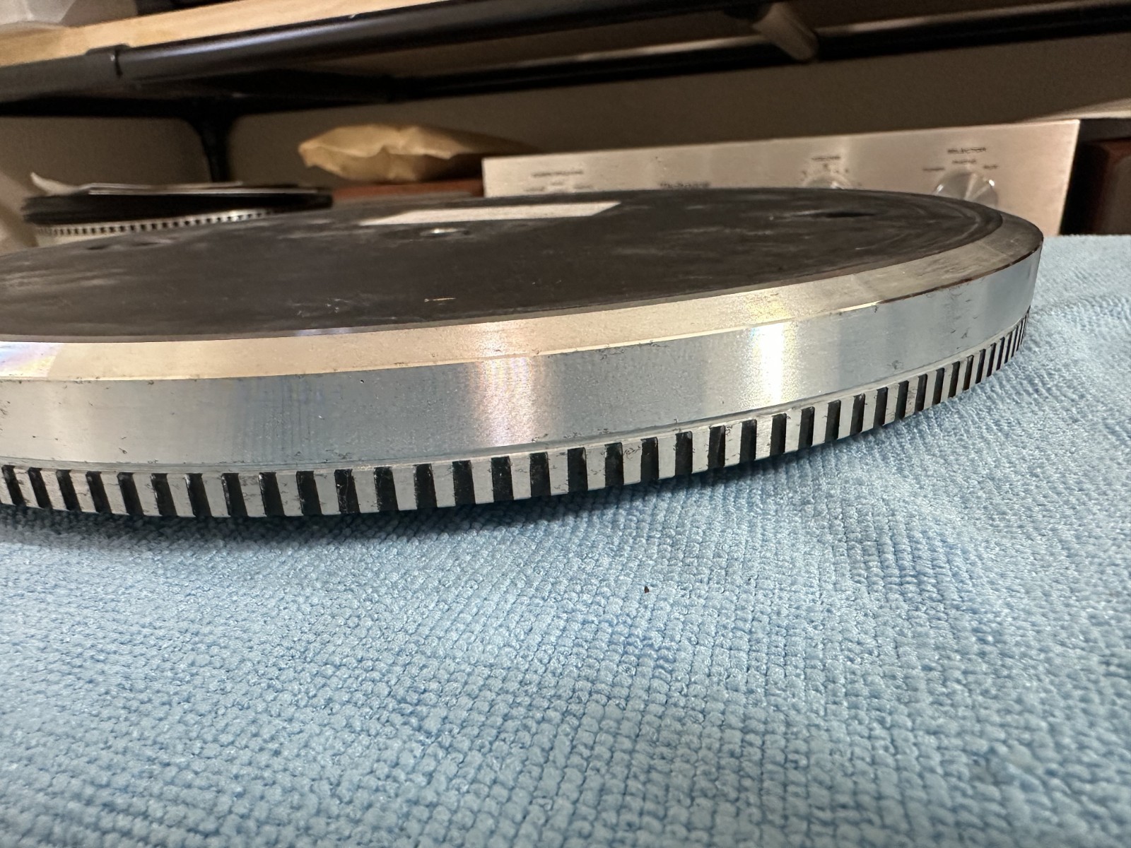 Technics SL-Q3 Vintage Turntable parts Original Platter & rubber mat