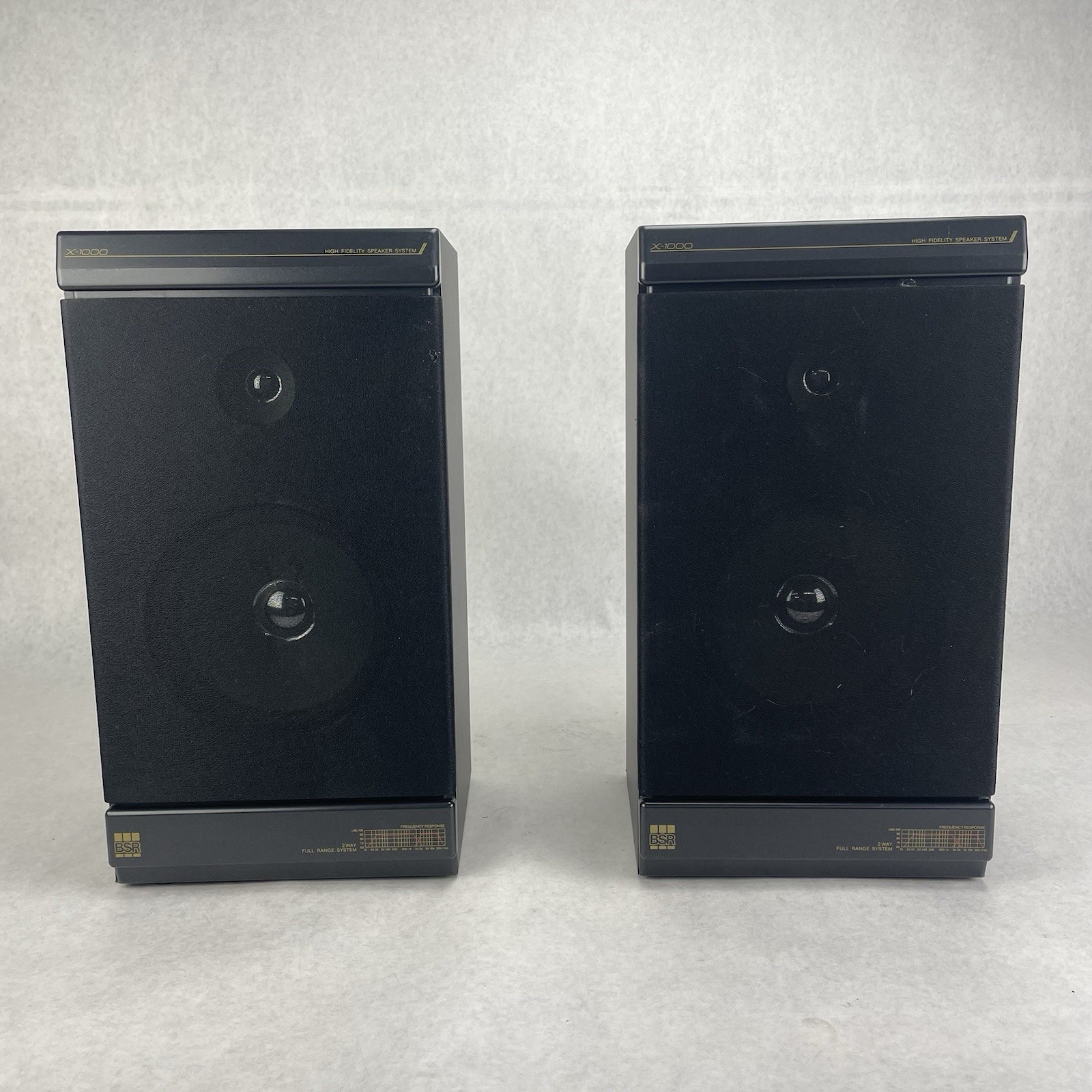 BSR X-1000 High Fidelity Full Range Speakers