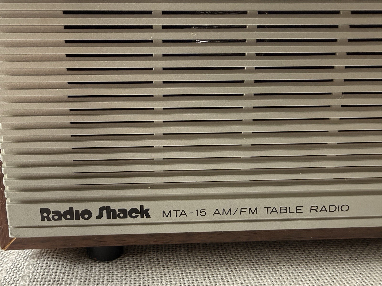 Vintage Radio Shack MTA-15 AM/FM Table Radio Woodgrain – Tested Works