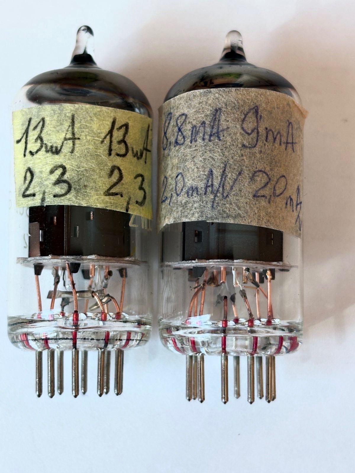 2PCS TESLA ECC802S / 12AU7 / ECC82 AUDIO TUBES! NOS! TESTED! WHITE PRINT! RARE!
