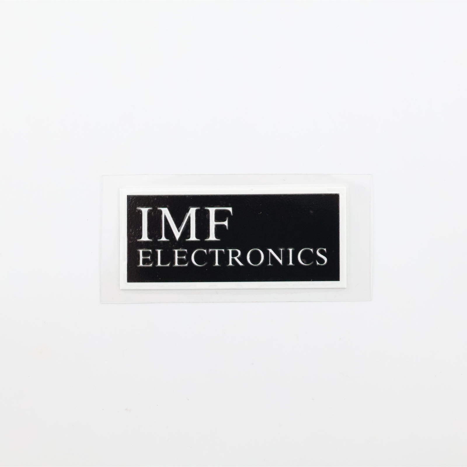 IMF Electronics logo badge Sticker Decal DIY waterproof 63mm(2.48″)X28.5mm(1.22″