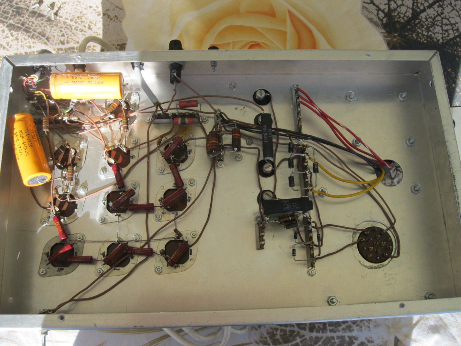 VINTAGE UNIT WITH DYNACO CAPACITOR / TRANSFORMERS—UNTESTED-FOR PARTS