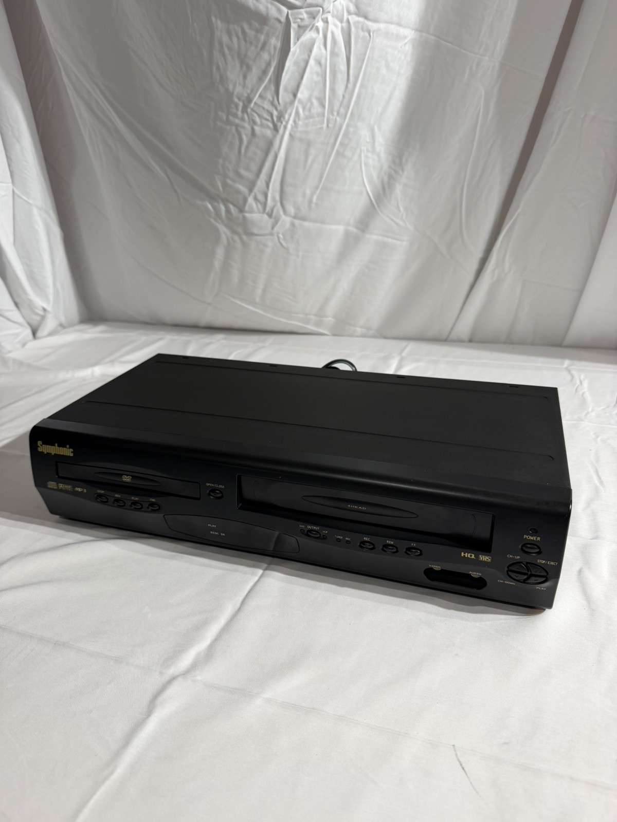 Symphonic CWF803 DVD VCR Combo Player VHS Recorder 4-Head Hi-Fi Tested
