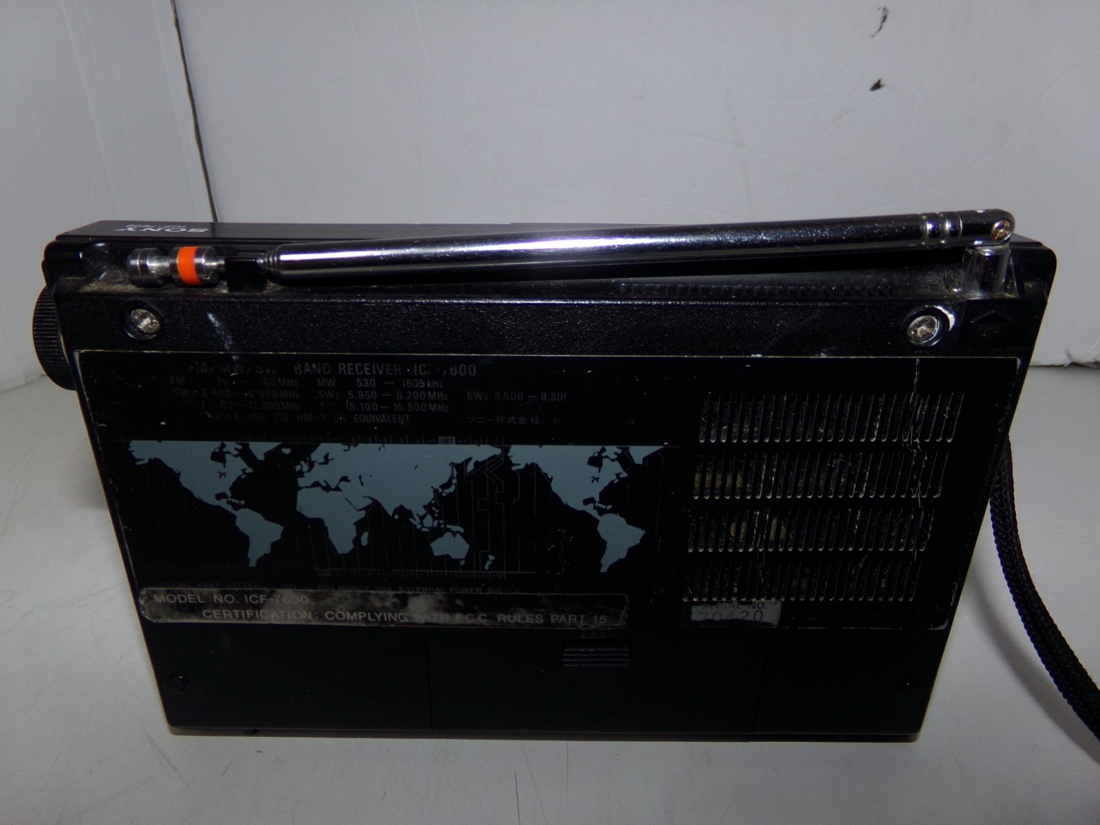 Vintage SONY Model ICF-7600 Multi Band Receiver Radio