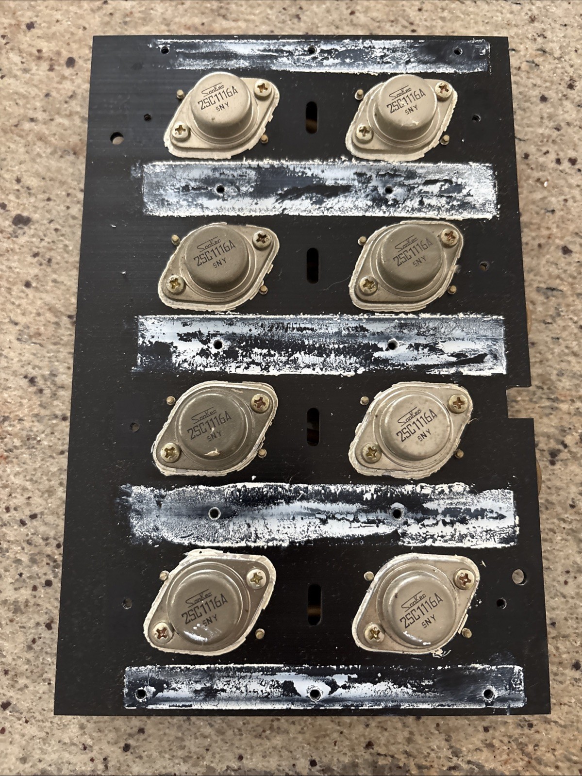 Sansui 8080 9090 9090db Receivers Heat Sink 8 Original SanKen Output Transistors