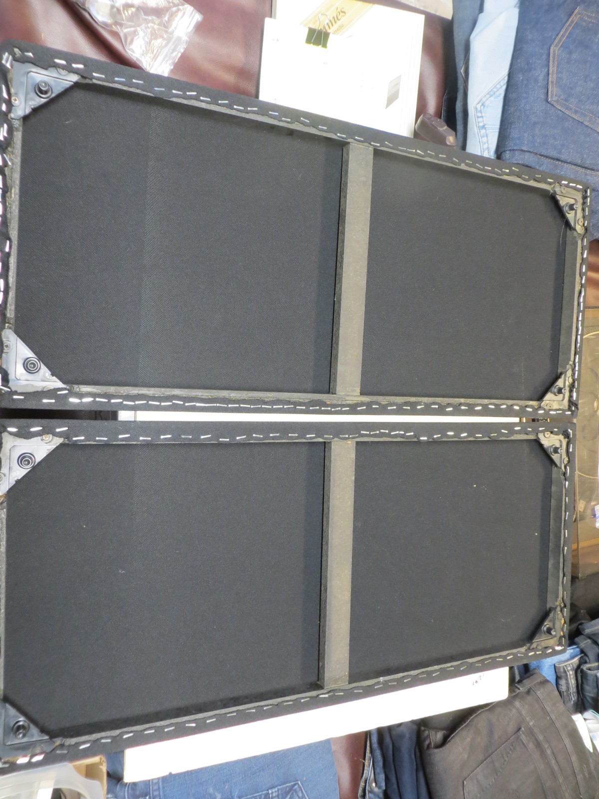 REALISTIC T-120 SPEAKERS/GRILLS W/ BRAND NEW PREMIUM BLACK MELLOTONE GRILL CLOTH