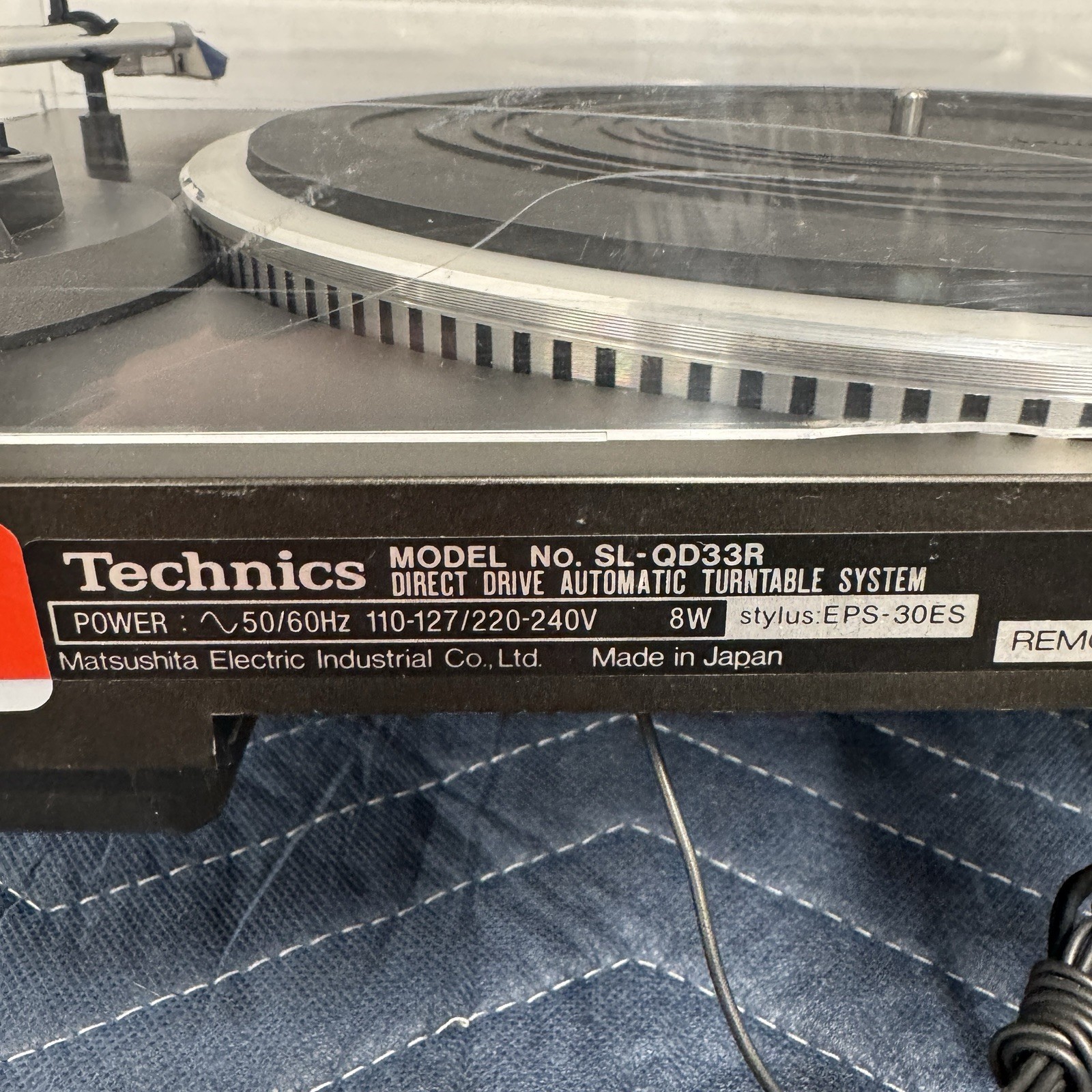 TECHNICS SL-QD33R DIRECT DRIVE AUTOMATIC TURNTABLE – NEW STYLUS – SERVICED