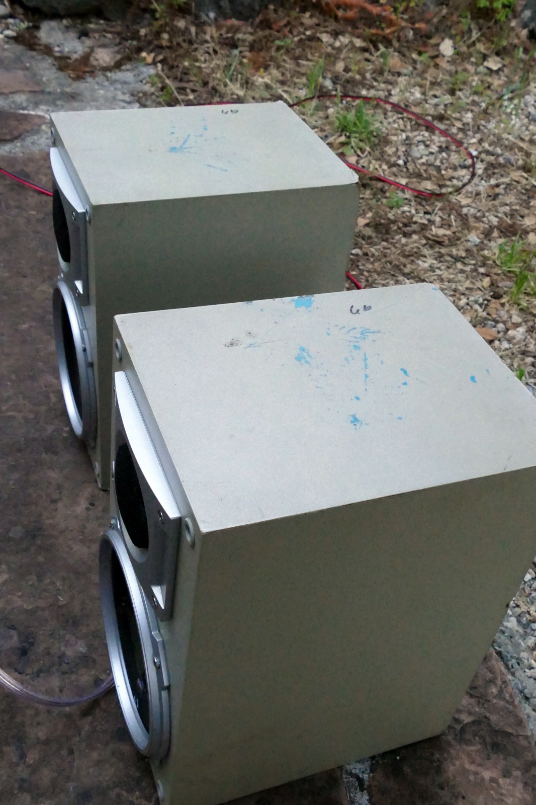 Akai SW-N5 Speakers Left Right Rear 6ohms 50W for UC-5 micro system damaged cone
