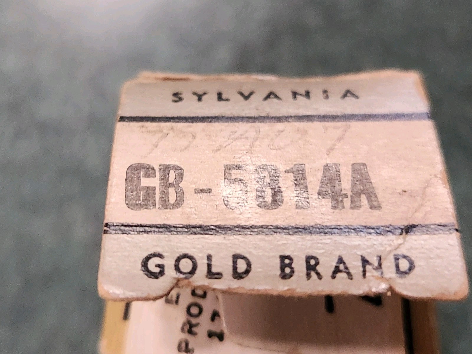 GOLD BRAND SYLVANIA 5814A 12AU7 7316 TUBE TYPE Gold Pins