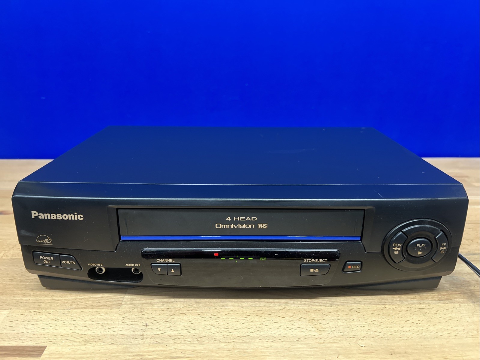 Panasonic Blue Line PV-V402 VHS VCR Omnivision Player (No Remote) Tested Working