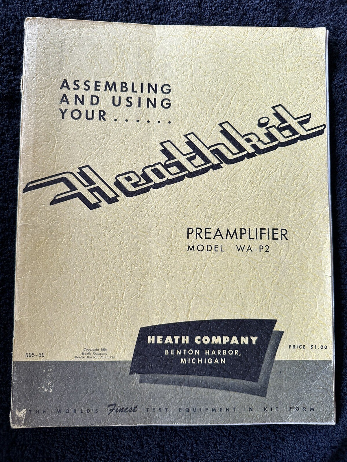 Vintage Heathkit Manuals, Reference Book Preamp WA-P2, Amp W-5M, Handitester M-1
