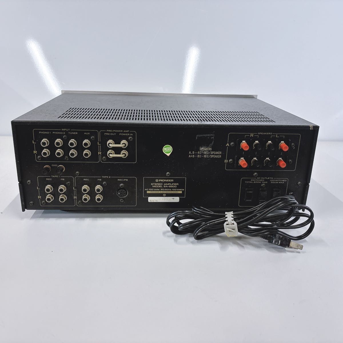 Pioneer SA-8800 Integrated Amplifier Vintage Audio Junk For Parts or Repair