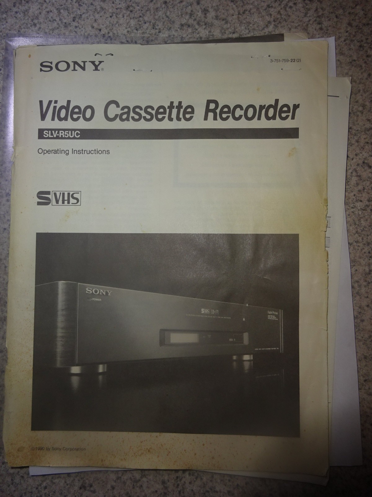 SONY SLV-R5UC HiFi Super VHS Editing VCR. SVHS. Working