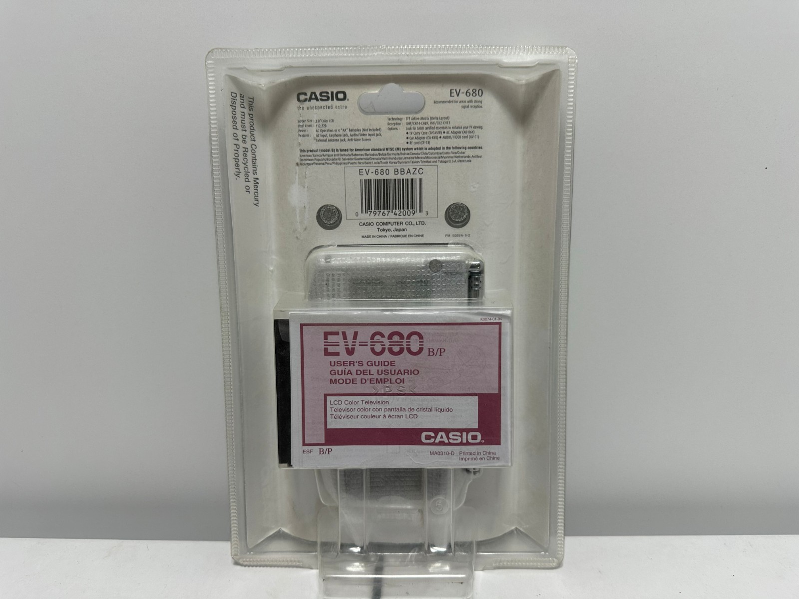 BRAND NEW Casio EV-680B Portable TFT Active Matrix Color TV – Read Description