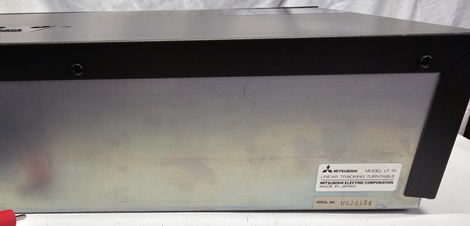 Vintage -MITSUBISHI LT-70 – LINEAR TRACKING TURNTABLE -Japan – WORKS