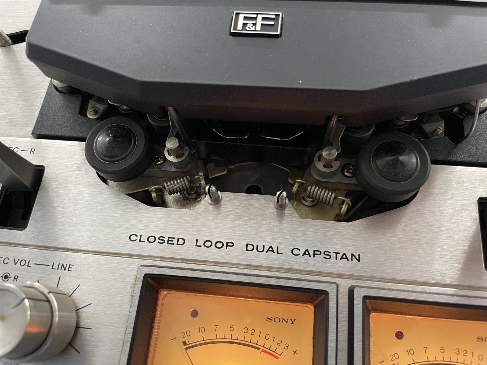 Sony TC-458 3-Head Reel-to-Reel Open Reel Deck – Powers On and Moves AS-IS