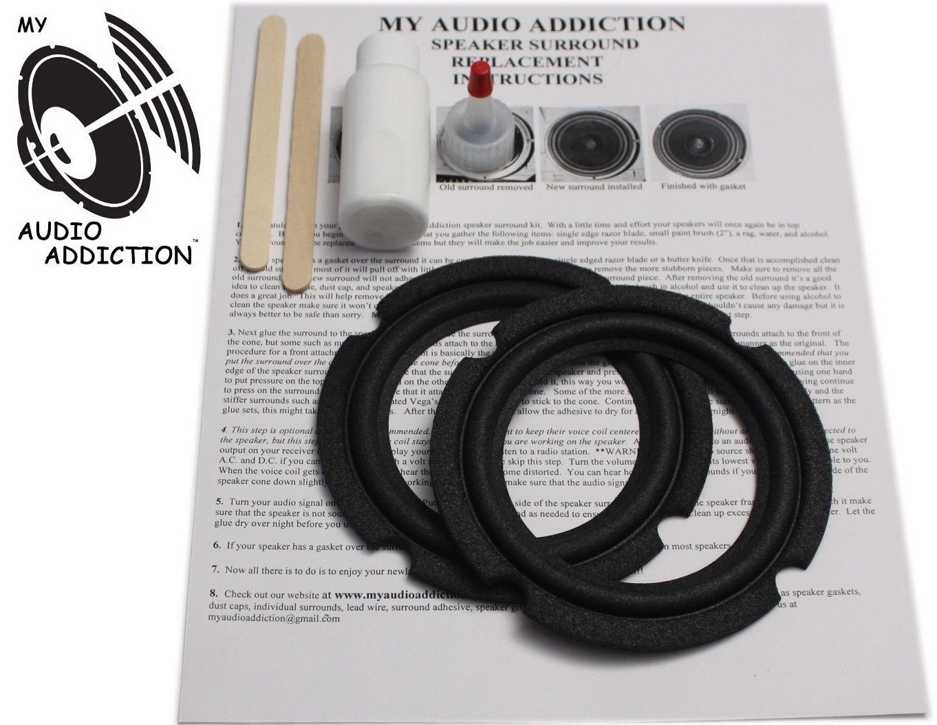 Foam Speaker Surround Repair Kit For JBL Control 1