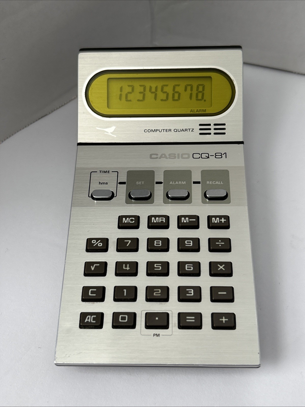 Vintage Casio CQ-81 Calculator Alarm Computer Quartz Japan AA Tested Working