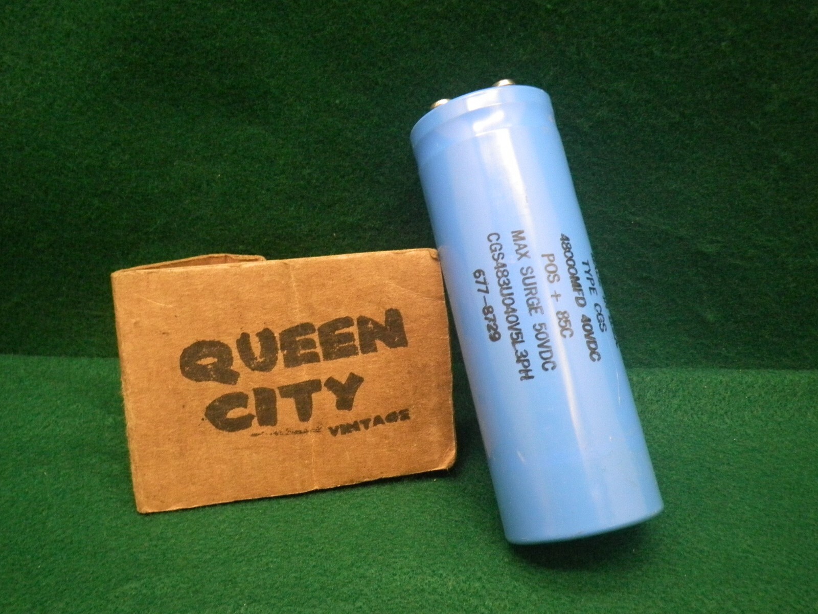 Vintage Mallory CGS Capacitor 48000mfd 40vdc 677-8729