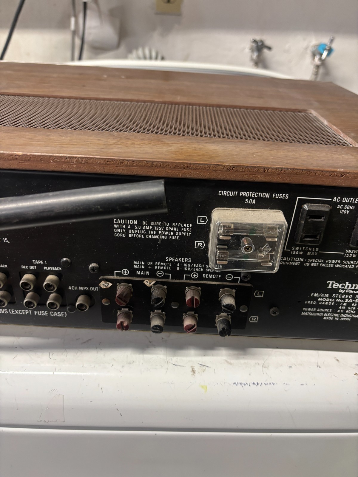 Technics AM/FM Stereo Receiver SA 5550 AM/FM Stereo Receiver (1975) Vintage