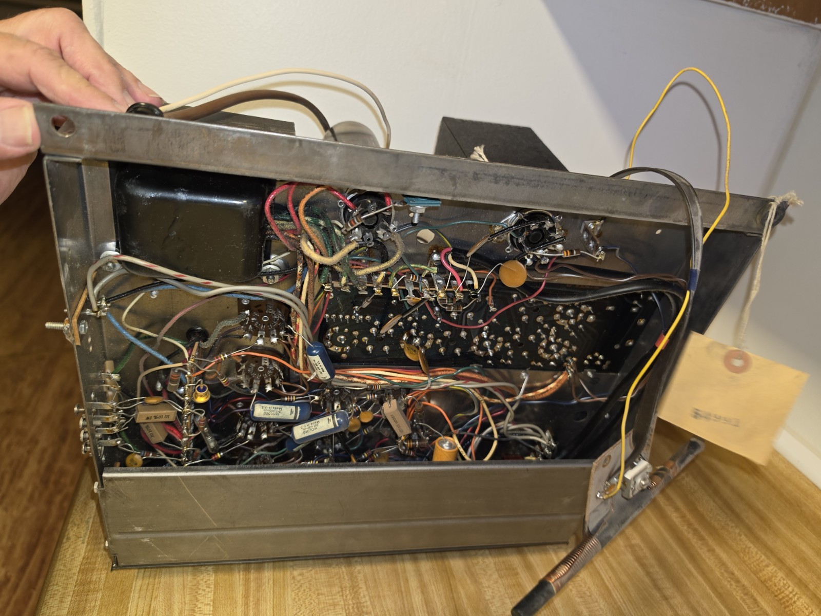 Vintage Silvertone Tube Stereo Receiver Chassis AM/FM Sears 456.54991 MCM