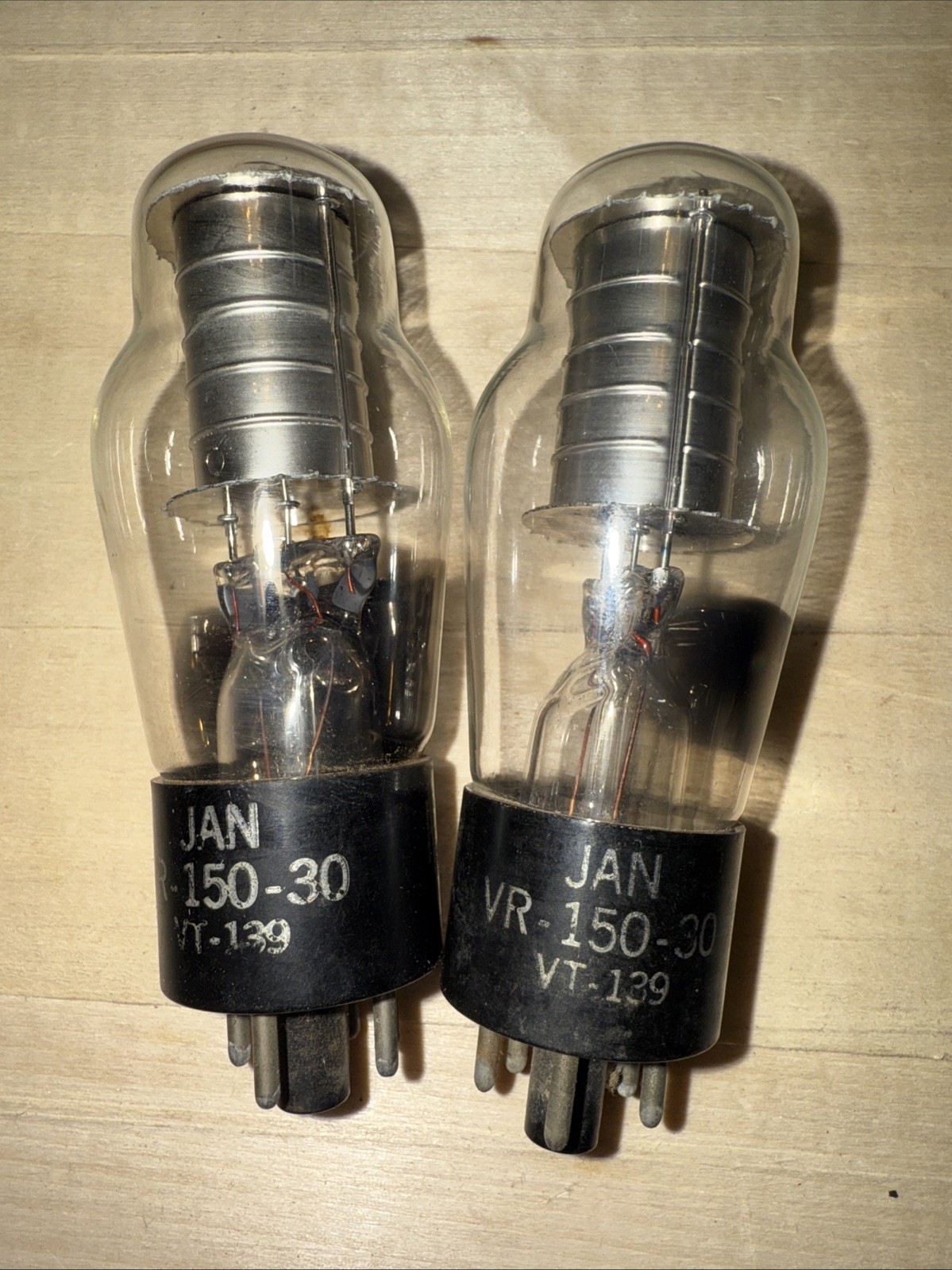 Pair Vr-150-30 vt-139 Hytron Tubes