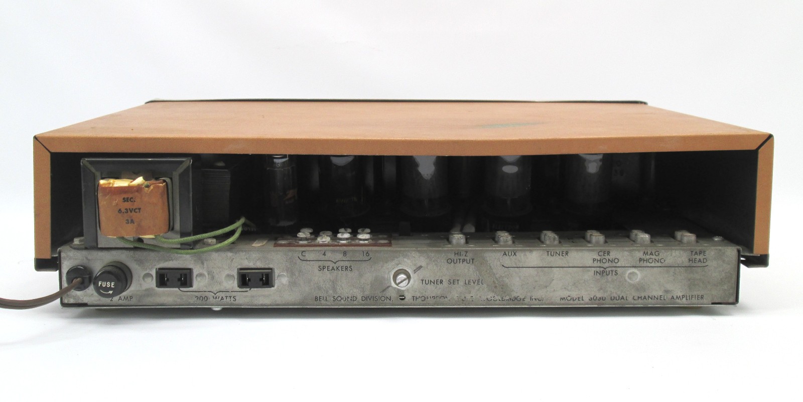 Vintage Bell Stereophonic 3030 Dual Channel Tube Amplifier 2-Ch 30W