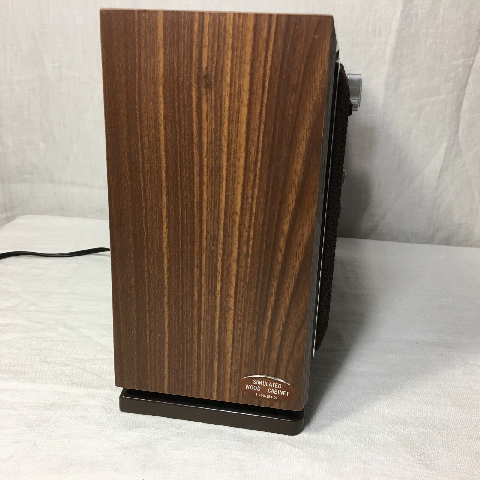 Sony Table Radio AM FM ICF 9740W Woodgrain 2 Bands Vintage Works