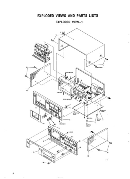 Teac A-106 A-107 A-103 A-105 Tape Deck SERVICE MANUAL