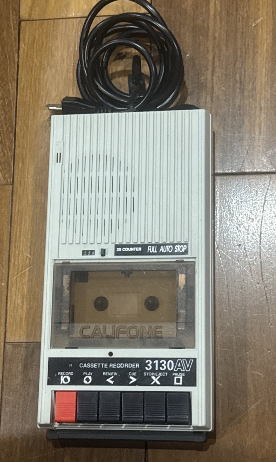 Califone 3130AV Portable Cassette Player And Recorder w/2x counter