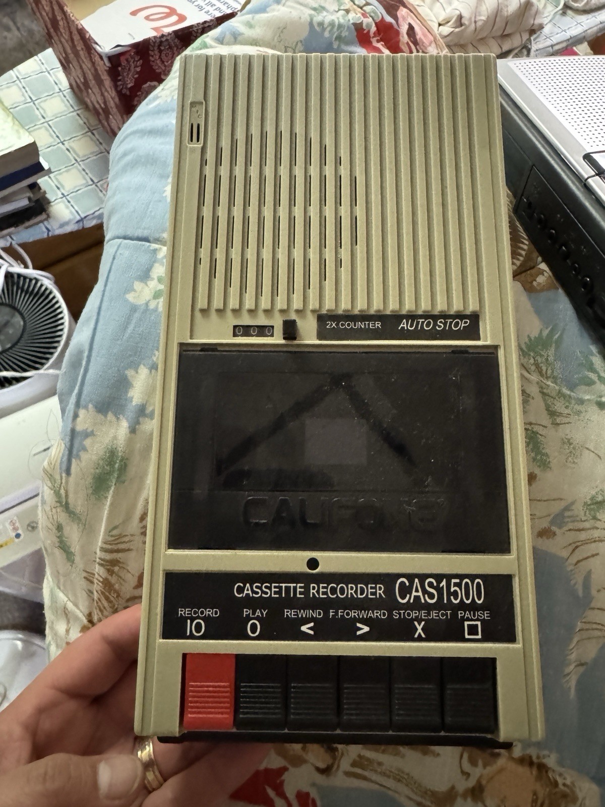 Califone CAS1500 Portable Cassette Recorder Player NIB