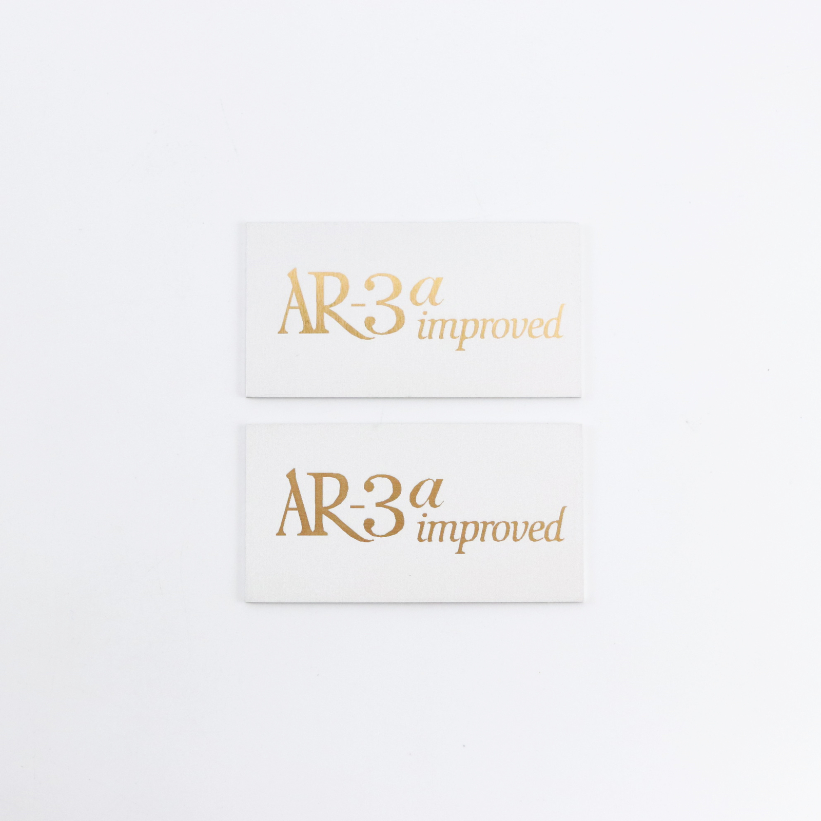 AR-3a improved Acoustic Research Speaker Badge 49mm(1.93″)X26mm(1.02″) GOLD