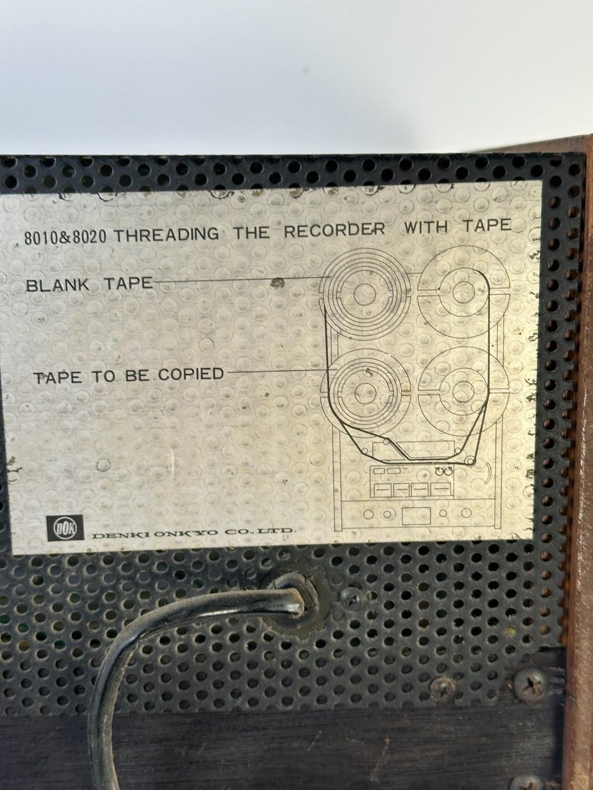 Dokorder 8010 Reel to Reel Tape Recorder Denki Onkyo Japan Auto Reverse Rare