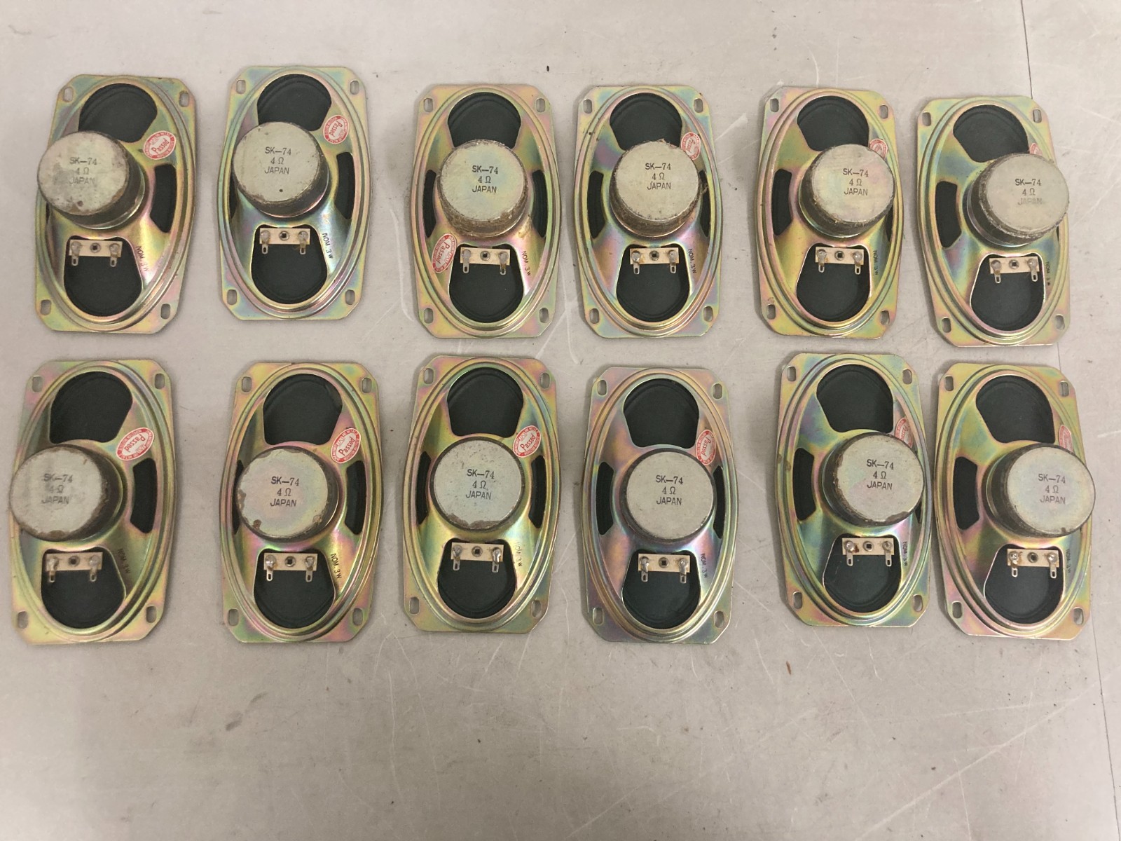 Lot of 12 SK 74-2B 1Ω Alnico Speakers for Reel-to-Reel Recorder Parts