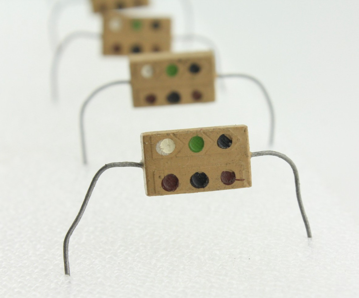 New Qty 5 Cornell Dubilier Type 5 Domino Mica Capacitors 500pF NOS Vintage USA