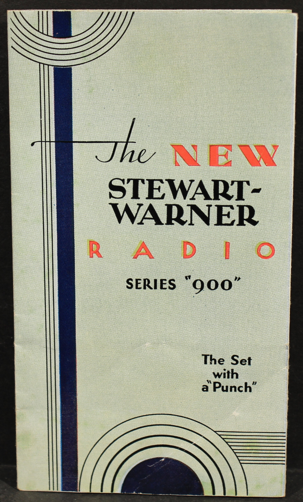 Very Nice Vintage “The New Stewart-Warner Radio Series 900” Foldout Brochure
