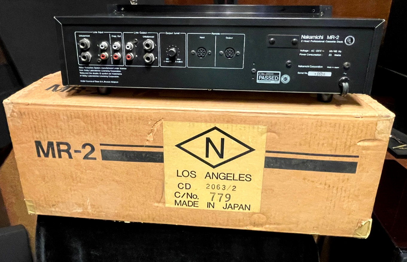 Nakamichi MR-2 Vintage Two Head Professional Cassette Deck Made In Japan