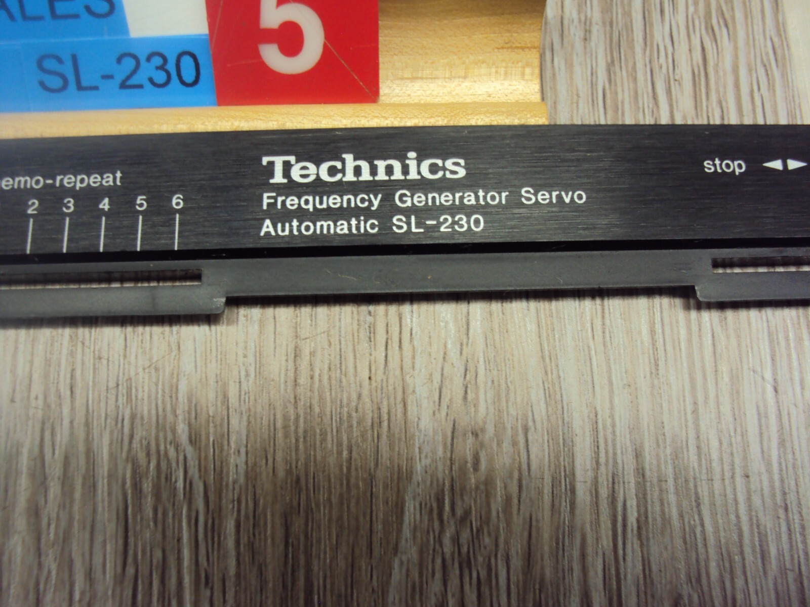 Technics SL-230 Turntable Plinth Front Trim Piece Nice Tested Parting Out SL-230