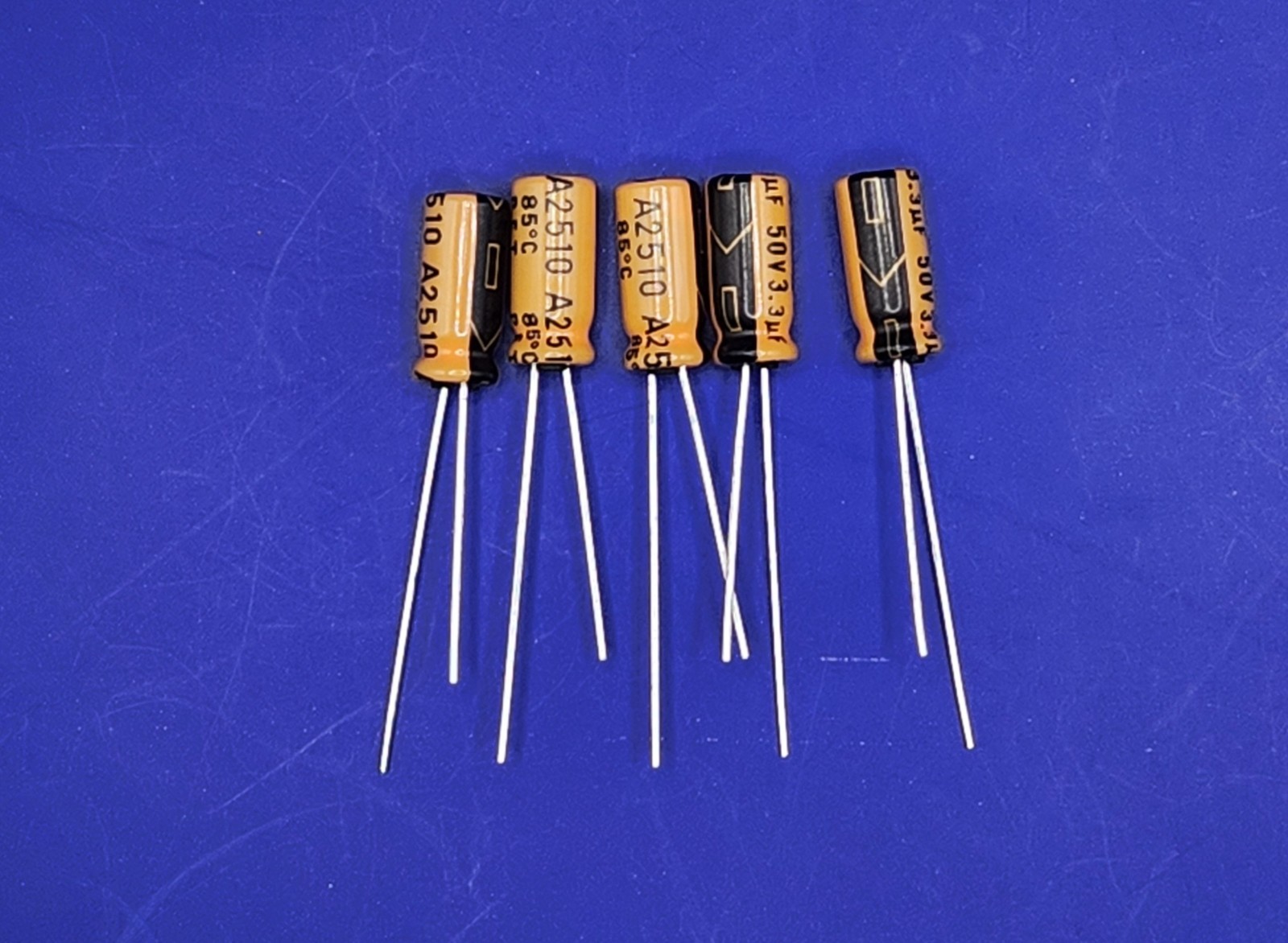 5 Rubycon TWL 3.3uF 50V Low Leakage Capacitors Nichicon UKL WIMA Sub