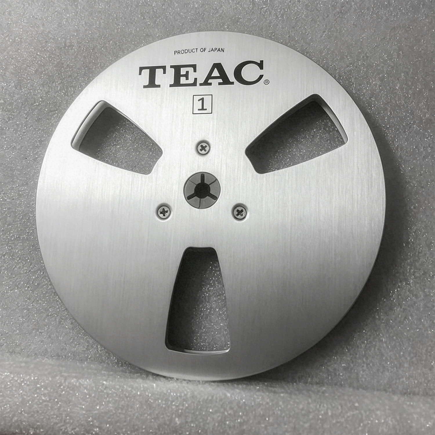 1 Pair 7 Inch TEAC Silver Aluminum Alloy Take-Up Tape Reel
