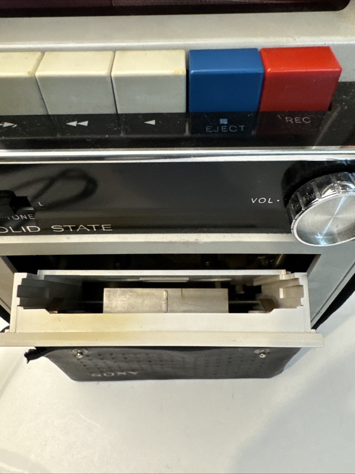 Vintage SONY Tape order TC-18 w/ Case Tested Working!