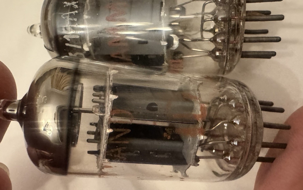 Matched Pair Amperex NOS ECC83 12AX7 Hammond Rare Grail Tone Heerlan
